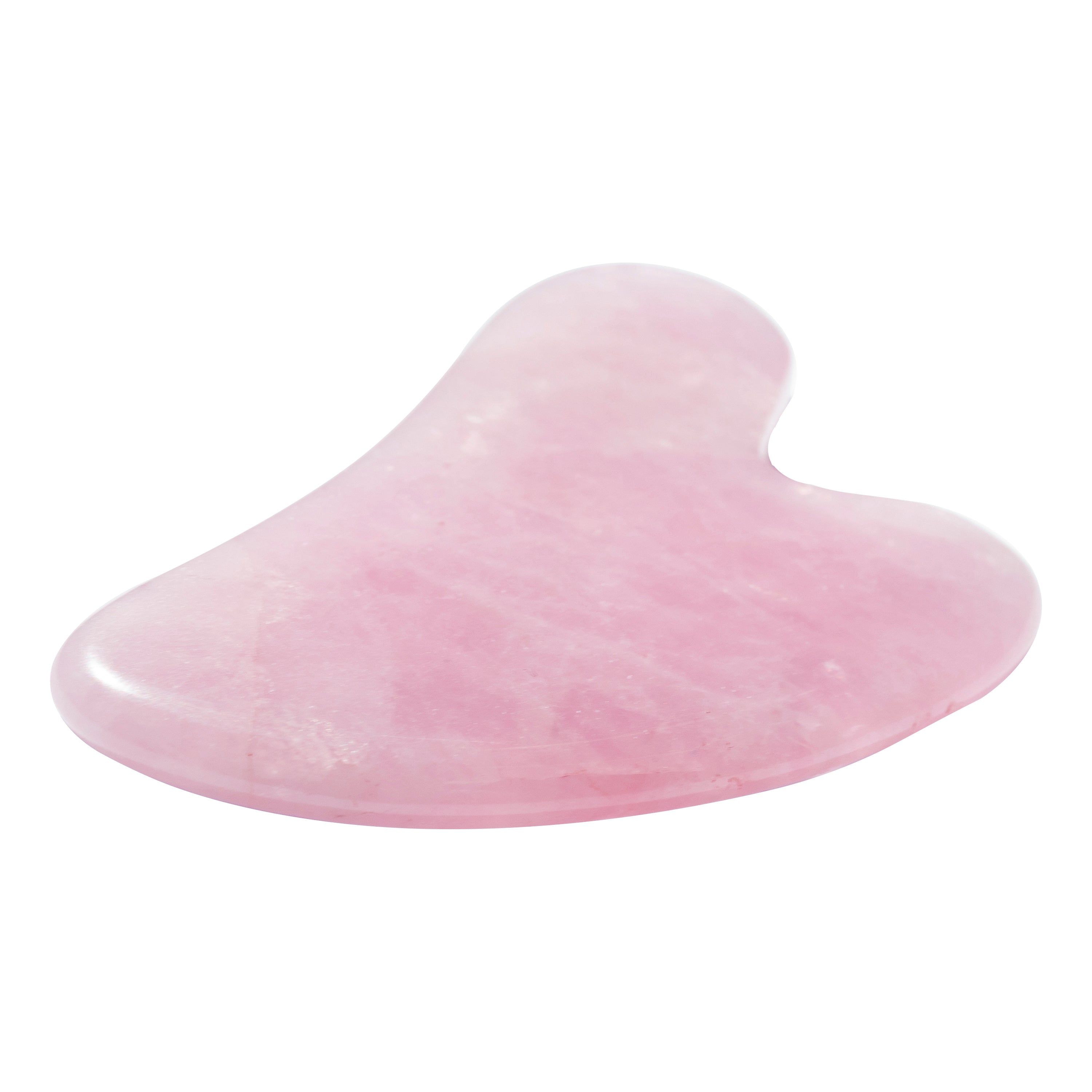 Guasha Scraping Massage Tool – Rose Quartz Gua Sha Board - Traditional Scraper Tool for Anti-Aging - 100% Natural Pink Quartz Stone Guasha - Gasha Massage Stones by Sandine